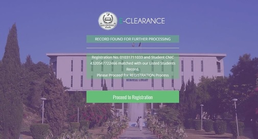 QAU Clearance Portal Account Creation - Step 2