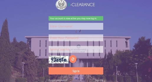 QAU Clearance Portal Account Creation - Step 4